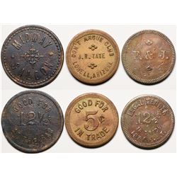 Lowell, A.T.: Midway Saloon, Don't Argue Club, and F& J Tokens (119926)