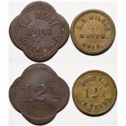 Mayer, AZ: Moose Saloon and L.F. Wilson Tokens  (119521)