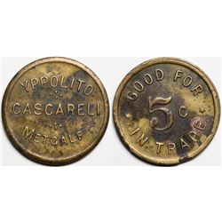 Metcalf, AZ: Yppolito Cascareli Token  (119524)