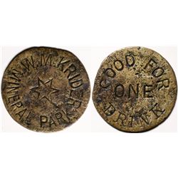 Mineral Park, AZ: W.M. Krider Token  (119525)