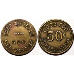 Navajo, AZ: Burr W. Porter Token  (119270)