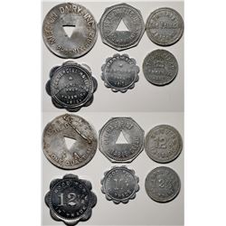 Six Aluminum Phoenix GF Tokens  (119302)