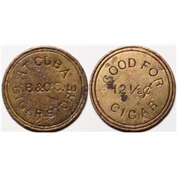 Tombstone, AZ: Cuba Cigar Store Token  (119528)