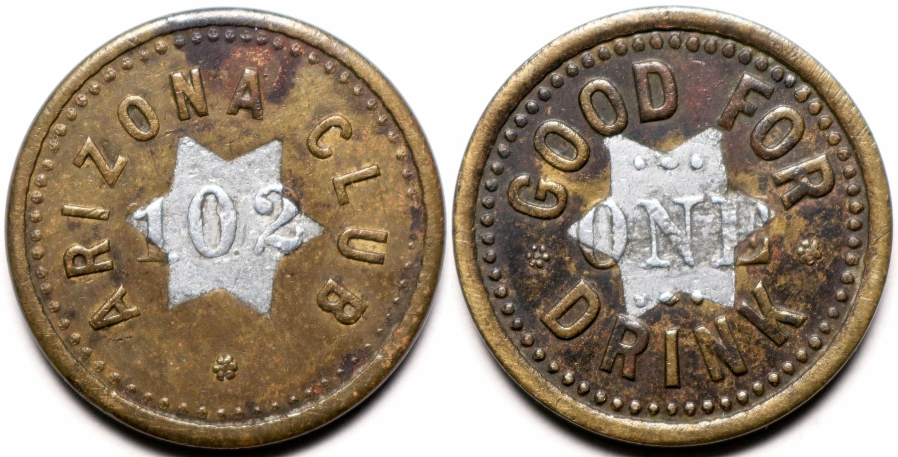 Tucson, AZ: Bimetallic token for Arizona Club (117917) - Holabird ...
