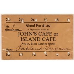 Island Cafe Good For Coupon  (119146)