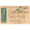 Image 1 : Southern Pacific Co. Pass J. H. Tolfrees Eating Houses  (119149)