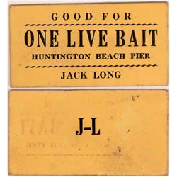 Live Bait Token at the Huntington Beach Pier  (119087)