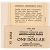 Image 1 : Manzanar Relocation Area Scrip  (119684)