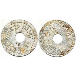 Wilson Dairy Token  (82410)