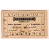 Image 1 : Cary House Meal Ticket  (119666)