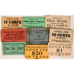 Older Sacramento Scrip Token Collection  (119104)