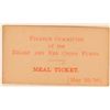 Image 1 : San Francisco 1906 Earthquake Red Cross Relief Meal Ticket  (119677)