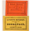 Image 1 : San Francisco Portsmouth Square Lafayette Restaurant Tokens from the Gold Rush  (119674)