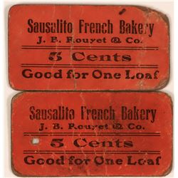 Sausalito French Bakery Tokens  (119679)