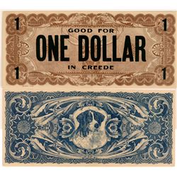 Good For One Dollar in Creede  (119736)
