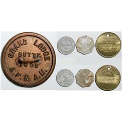 Butte, MT Tokens (4)  (86404)