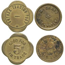 Two Eastern Nevada Tokens  (90384)