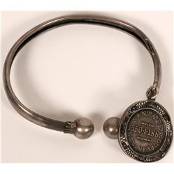 Tertio Millennial  Silver Token and Bracelet, 1883  (119026)