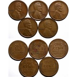 Key Date Lincoln Pennies  (117626)