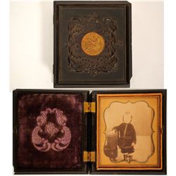 Gold Rush Daguerreotype in Coined Case  (100014)