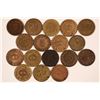 Image 1 : American 'Poker Chip Style' Counters - Seventeen Different '5' Counters  (118208)