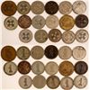 Image 1 : American 'Poker Chip Style' Counters - Seventeen different Variations on the '1' Counter  (118206)