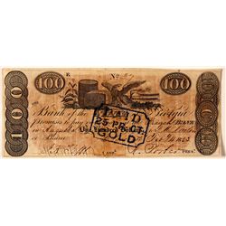 $100, Bank of the State of Georgia  (78454)