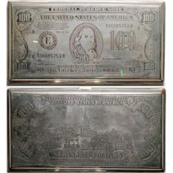 $100 Bill Metal Money Case  (119064)