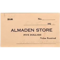 Almaden Store Scrip  (119099)