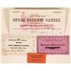 Image 1 : Montana Territorial Token, Letterhead and Meal Tickets  (119098)