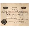 Image 1 : The Reno National Bank Stock Certificate  (117573)