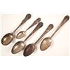 Image 1 : Columbian Expo Sterling Silver Spoons (5)  (59753)