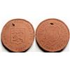 Image 1 : Wooden Souvenir Medal from Centennial Expo of 1876  (118838)