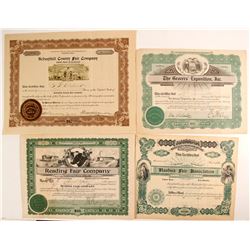 East Coast Expo Stock Certificates (4)  (82759)