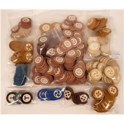 Vintage Gambling: Huge Group of Gaming Chips  (117470)