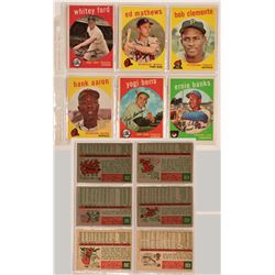 1959 Topps Baseball Cards From Six Hall of Famers  (111980)