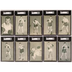 Exhibits Boxer Cards from 30's & 40's  (119169)