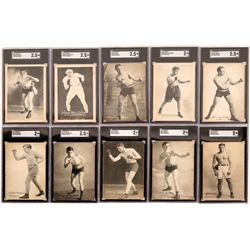 Lot of 10 Early 20th Century Boxers Postcards  (119248)