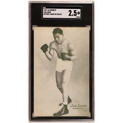 Joe Louis, The Brown Bomber Exhibit Card  (119257)