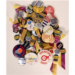 College Sports Pin Backs  (119164)