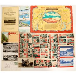 Alaskan stamps, photos, brochures  (91061)