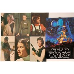 Star Wars Large Glossy Photograph Prints and Poster 1977 (Lot of 7)  (110373)