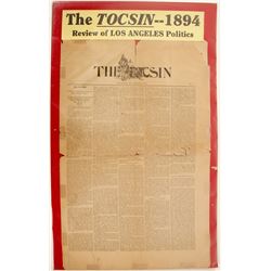 The Tocsin 1894 Newspaper  (63114)