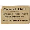 Image 1 : Grand Ball Ticket Bragg's Hall, Nord  (119092)