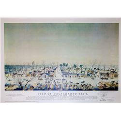 Reproduction of Gold Rush Sacramento City Lithograph  (24444)