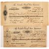 Image 1 : The Nevada Bank of San Francisco, 2nd & 3rd of Exchanges, 1878 & 1889  (59119)