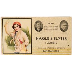 San Francisco Florist Art Blotter from Nagle & Slyter  (118360)