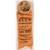 Image 1 : N.S.G.W. Admission Day Pinback with Ribbon  (118119)