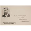 Image 1 : E.C. Voorhies, California State Senator & Mining Man, Pictorial Business Card, c.1890s  (59998)