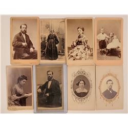 Eight California Resident CDV's  (117317)